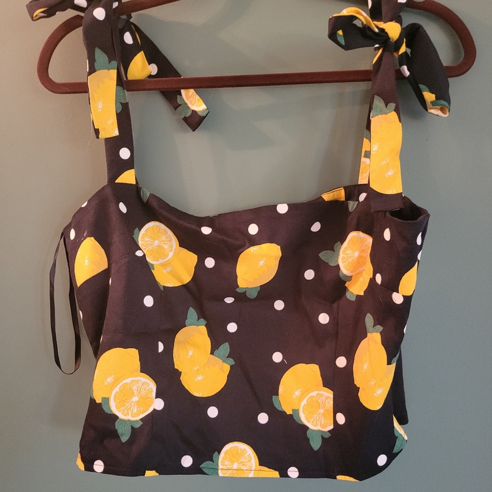 Collectif lemon print top